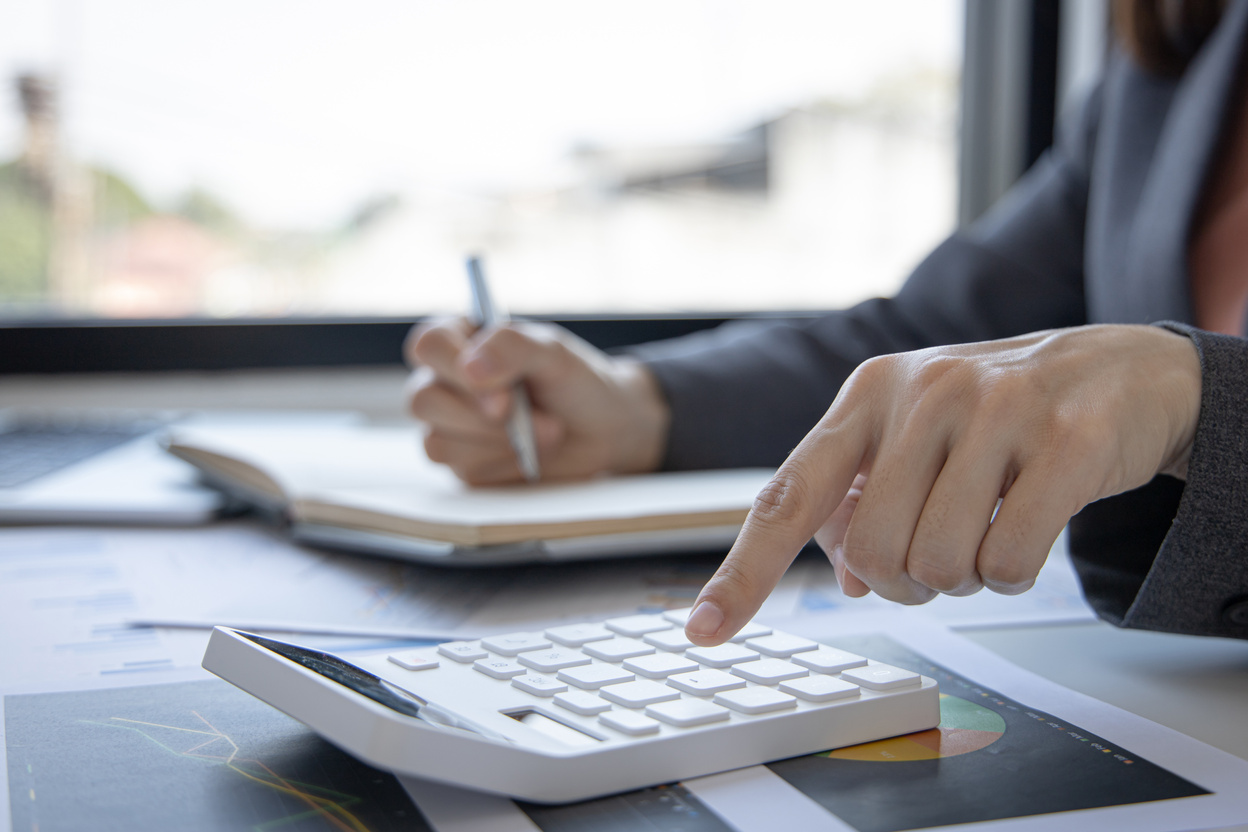 Person Working in Finance 
